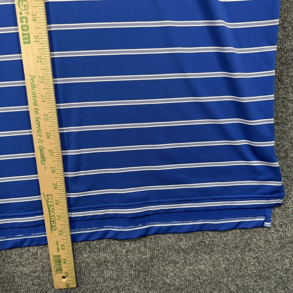 Peter Millar Summer Comfort Golf Polo Shirt Men's XL Blue Performance RCC Logo‎